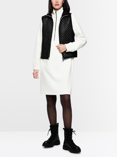 Robe à manches longues avec motif étoiles de neige raffiné