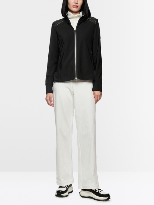 Fitted jacket with patent details