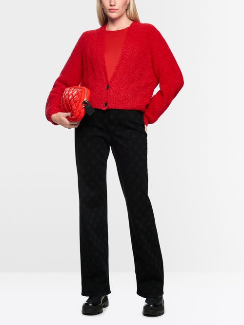 Nahtloser Cardigan – "Knitted in Germany"