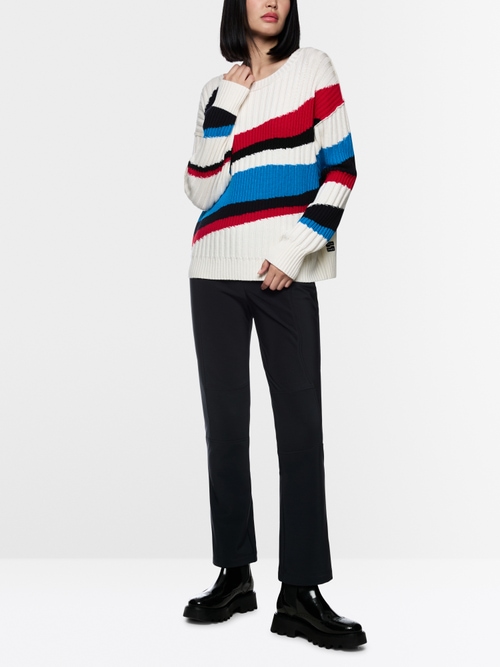 Pull en maille color block