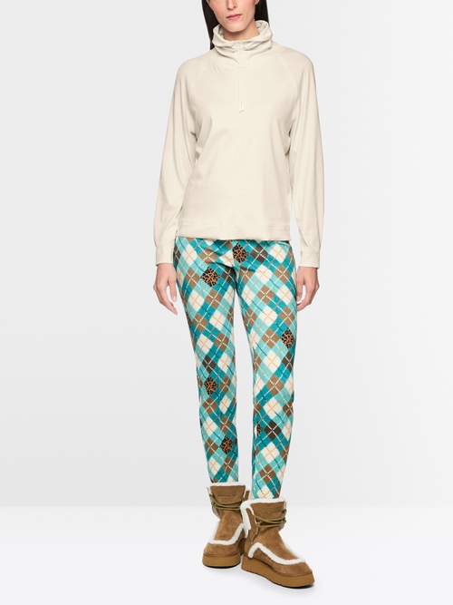 Long-sleeved turtleneck with drawstring