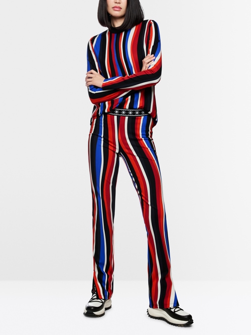 Long-sleeve colour block shirt