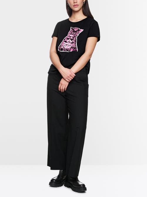 Baumwollshirt mit Aufdruck