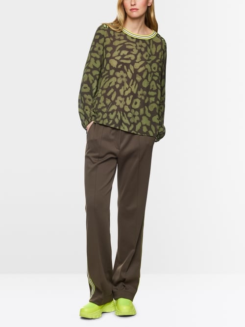 Blouse à enfiler avec imprimé léopard