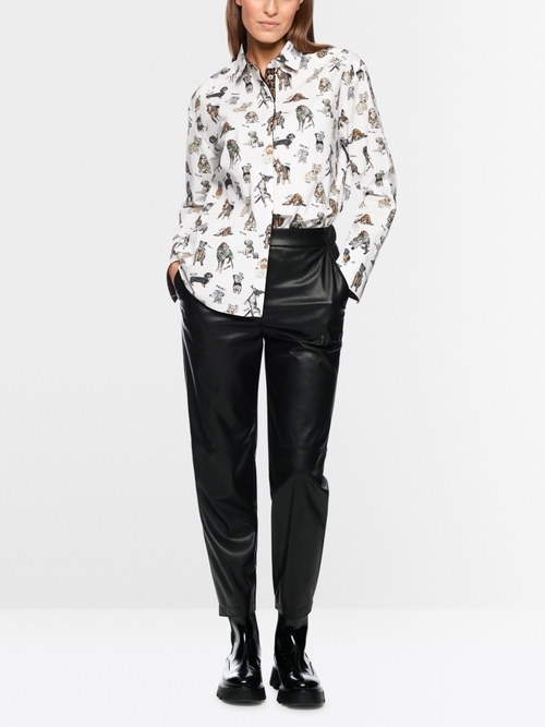 Rethink Together blouse with dog print