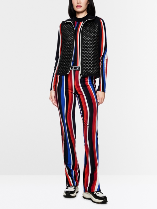 Pantalon FATSA à motif ondulé rétro