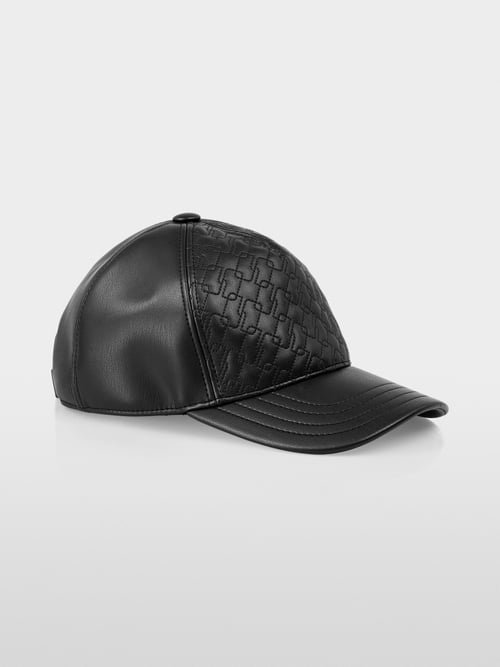 Casquette aspect cuir