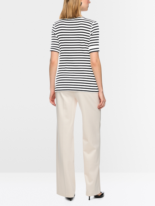 Striped T-shirt made of cotton rib