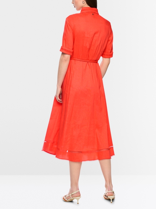 Linen blend mini dress