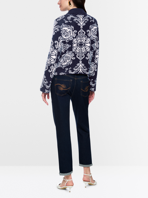 Jacquard cardigan ‘Rethink Together’