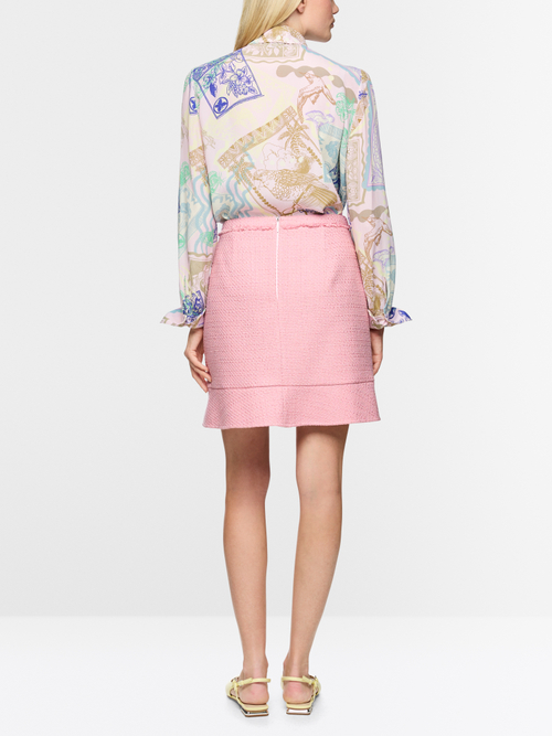 Short skirt with flounce