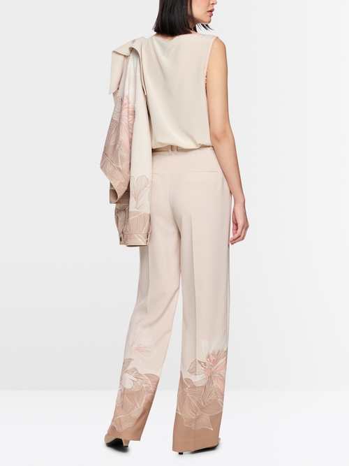 WUKARI wide high waist fabric trousers