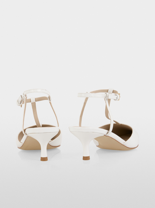 Patent leather strappy pumps