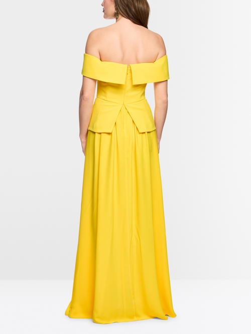 Off-the-shoulder maxi dress