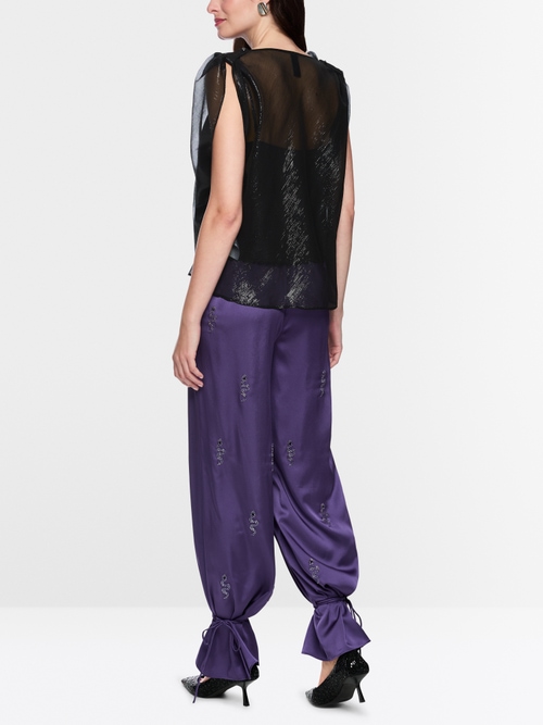 Transparent top with underskirt