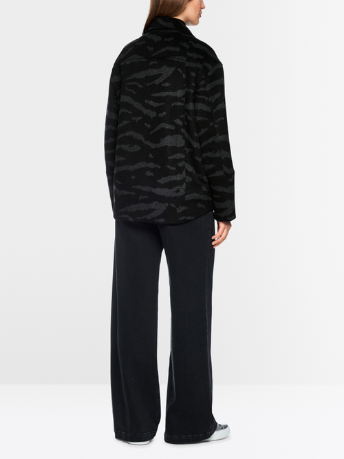 Hemdjacke mit Animal Print