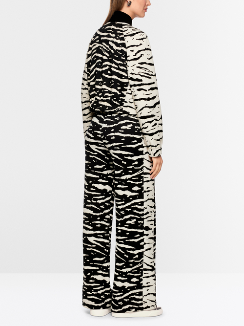Blouson jacket with animal print