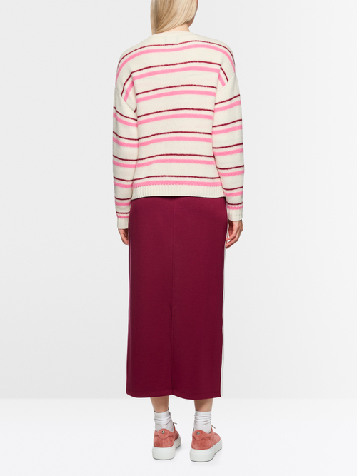 ‘Knitted in Germany’ striped cardigan