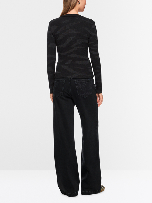Knitted in Germany ribbed knit jumper