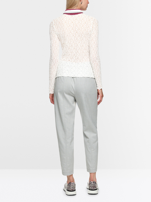 Polo shirt with lace