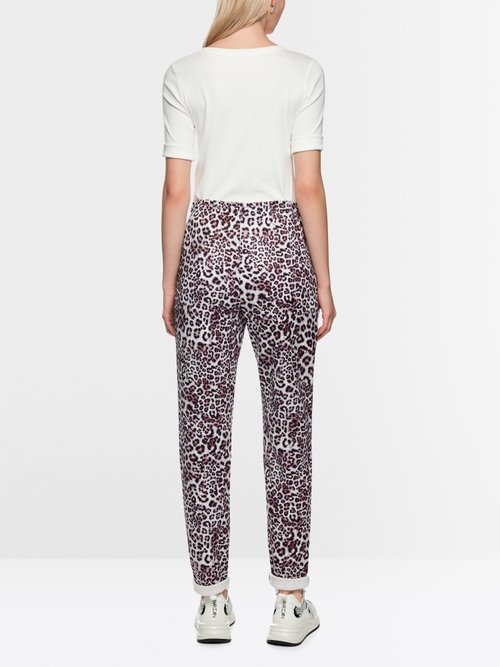 FOCHA trousers with leopard print