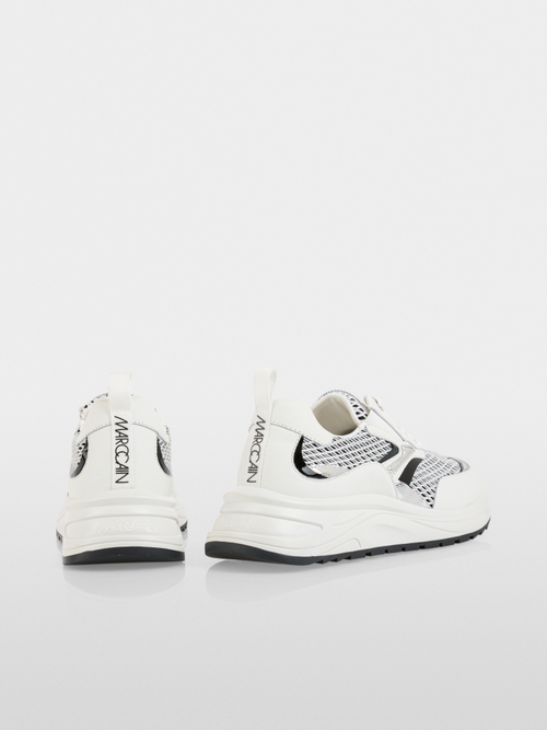 Trainers in a mix of materials