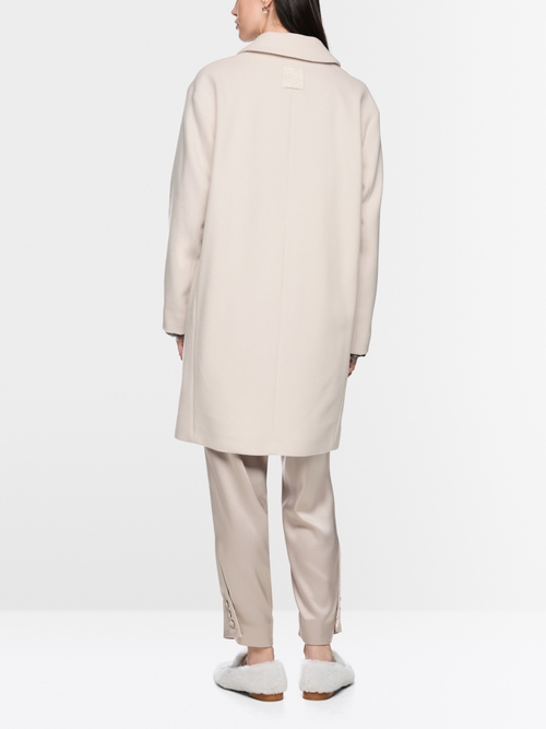 Coat in new wool with cashmere