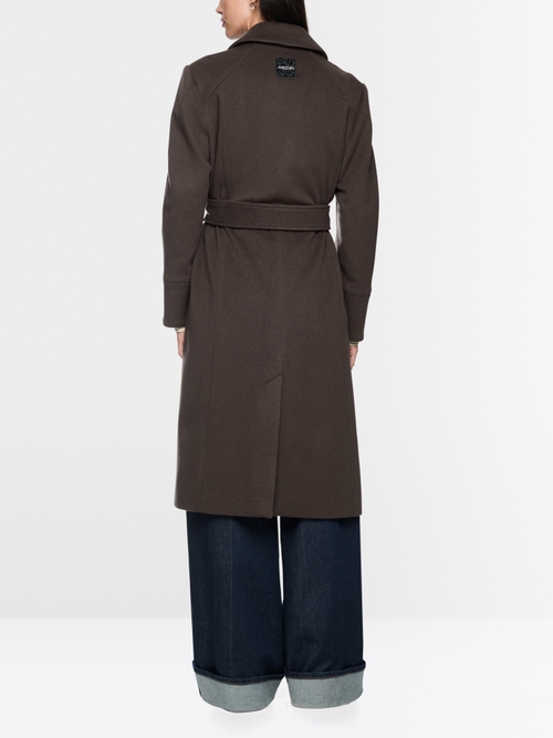 Coat in new wool with cashmere