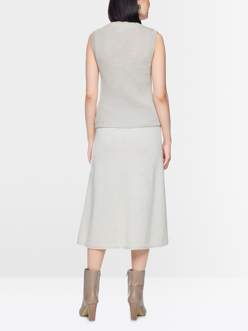 ‘Knitted in Germany’ pearl knit top