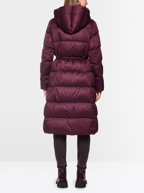 Long down coat with hood