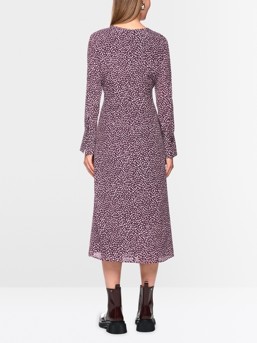 Maxi dress with polka dot print