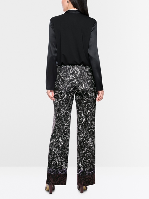 WINDER all-over print wide fit trousers