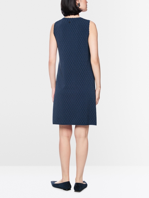 ‘Knitted in Germany’ dress with lurex