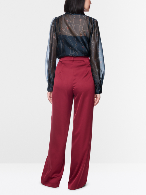 WEDI wide-cut pleated trousers