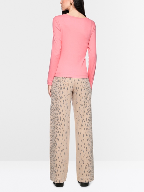Ribbed knit shirt