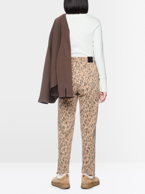 FEURA feminine fit leopard print jeans