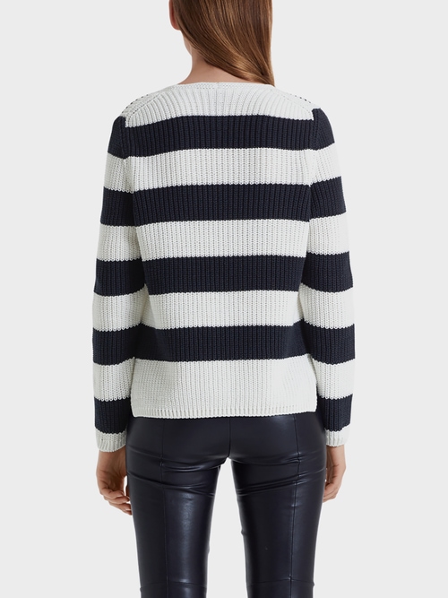 block striped sweater