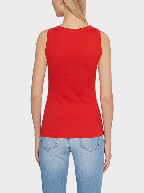 Tank Top aus Ripp-Jersey
