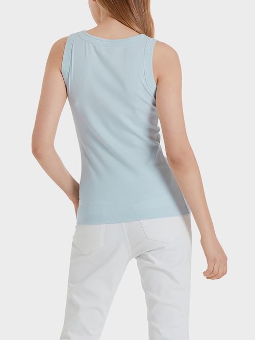 Tank top in fine ribbed jersey