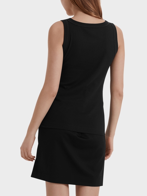 Tank top in fine ribbed jersey