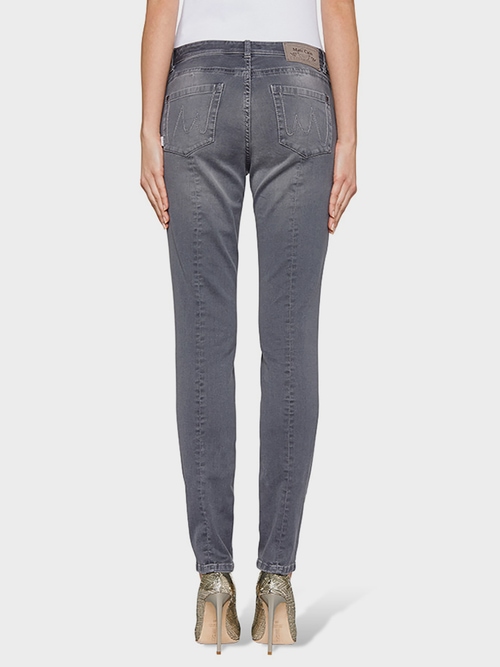 Jeans basique à effet délavé