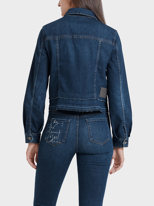 Jeansjacke mit volumigen Ärmeln