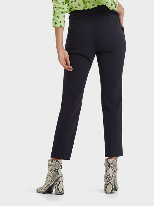 Pants with pressed creases