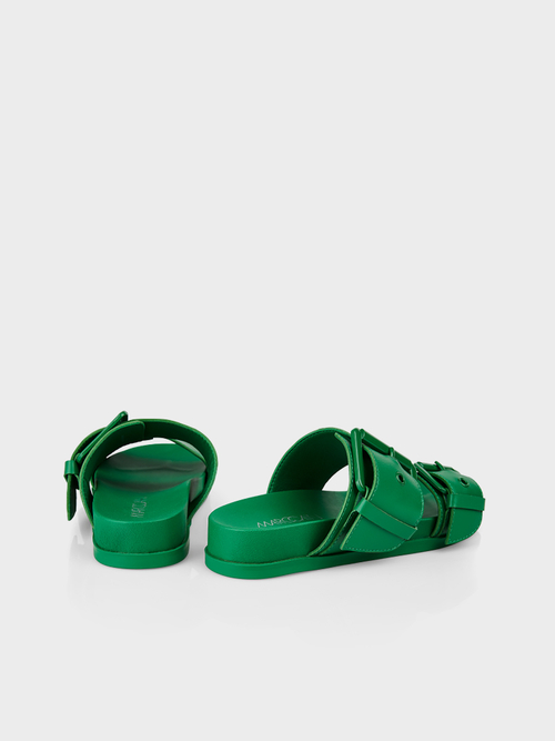 Flache Fußbettsandalen