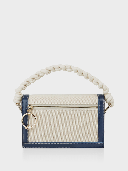 Sac bandoulière en coton et lin