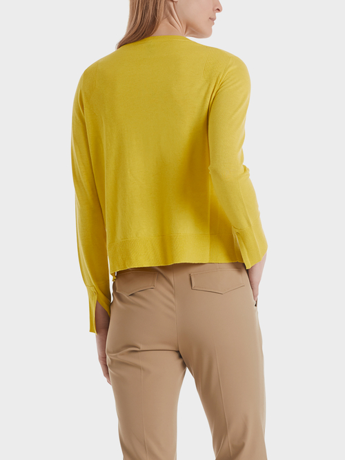 Feinstrickjacke mit Seide