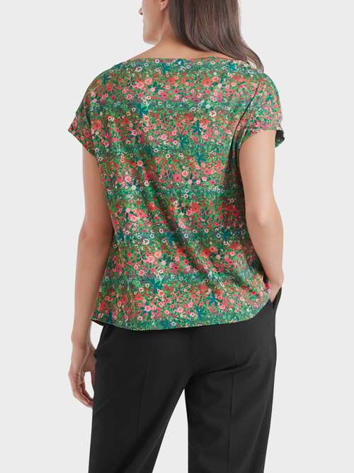 T-Shirt mit Wasserfalleffekt
