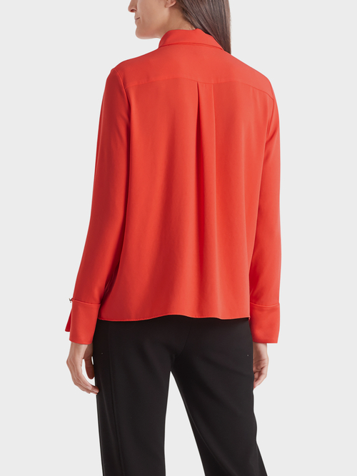 Bluse mit Matt/Glanz-Effekt