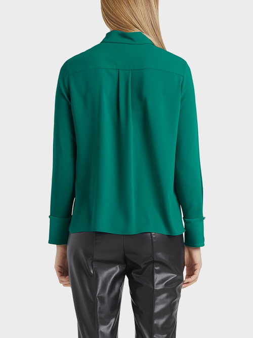 Bluse mit Matt/Glanz-Effekt
