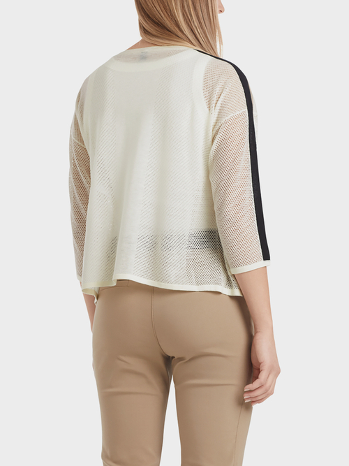Ajourpullover mit Kaschmiranteil